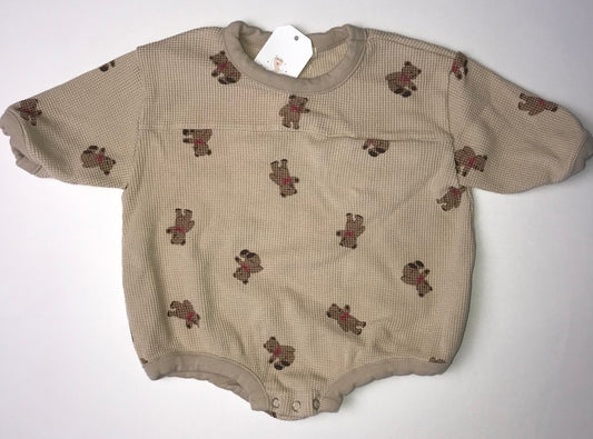 Bear Waffle Romper