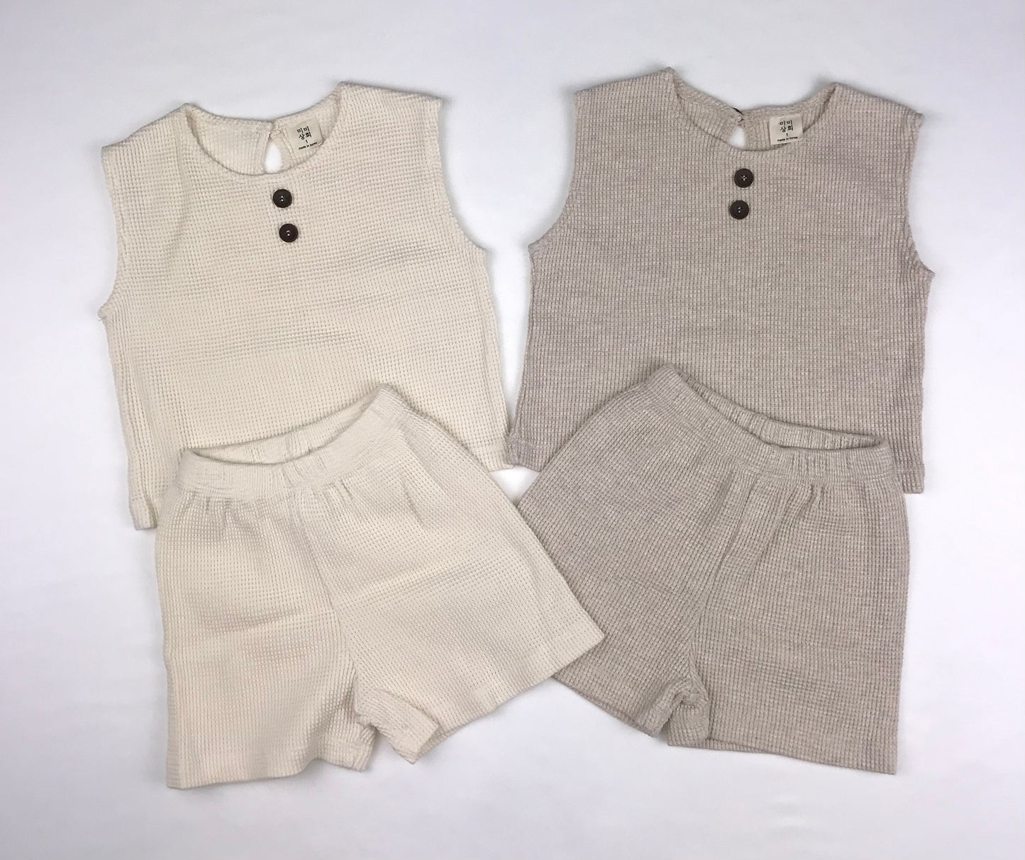 Cream Top Bottom Set